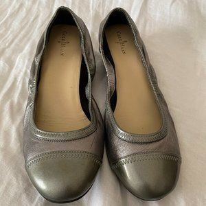Cole Haan Milly Metallic Wedge Pump, Dark Silver
